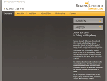 Tablet Screenshot of immobilien-leybold.de